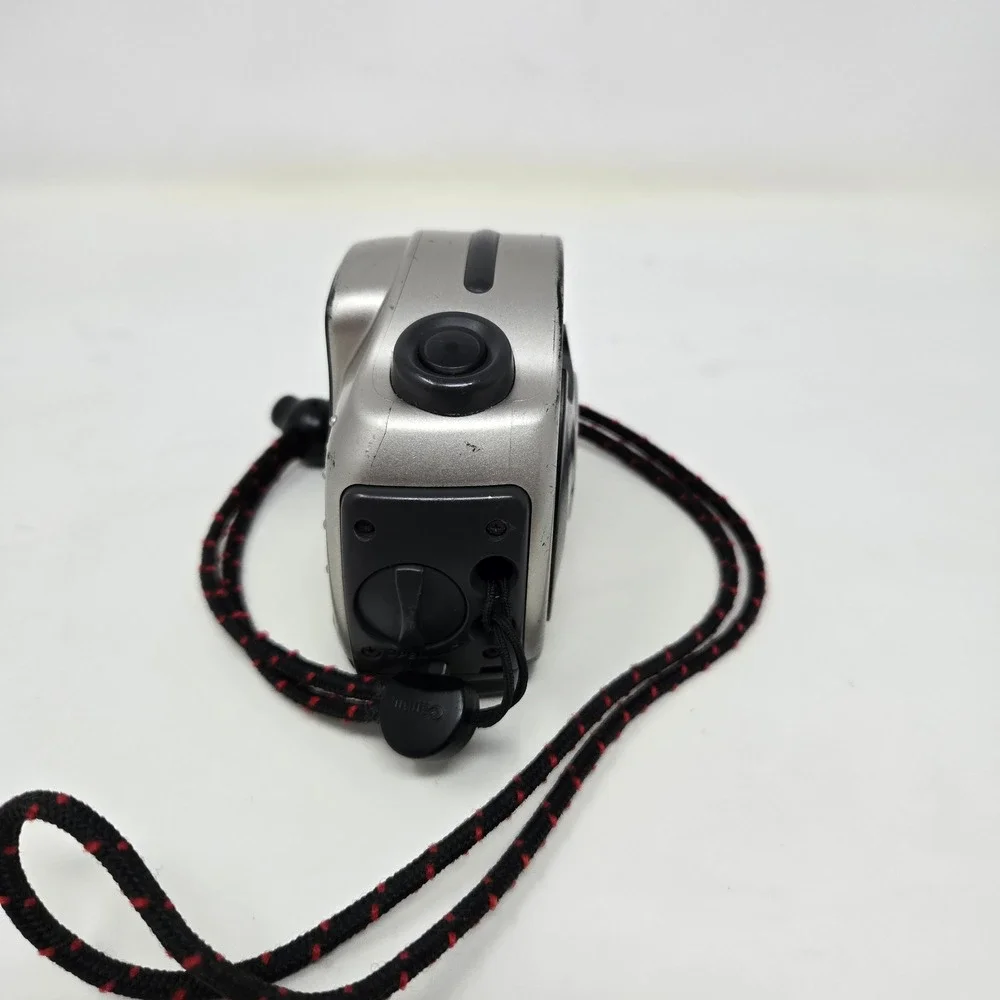 Canon ELPH Sport APS Film Camera Waterproof 23mm Lens‎ Silver Green Vintage